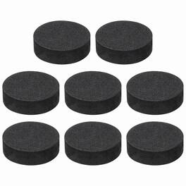 Unique Bargains - 8pcs Single Sided Speaker Isolation Feet Pads, 30x10mm Non Slip Foam Shock Absorption Pad for Amplifier Speaker - Black