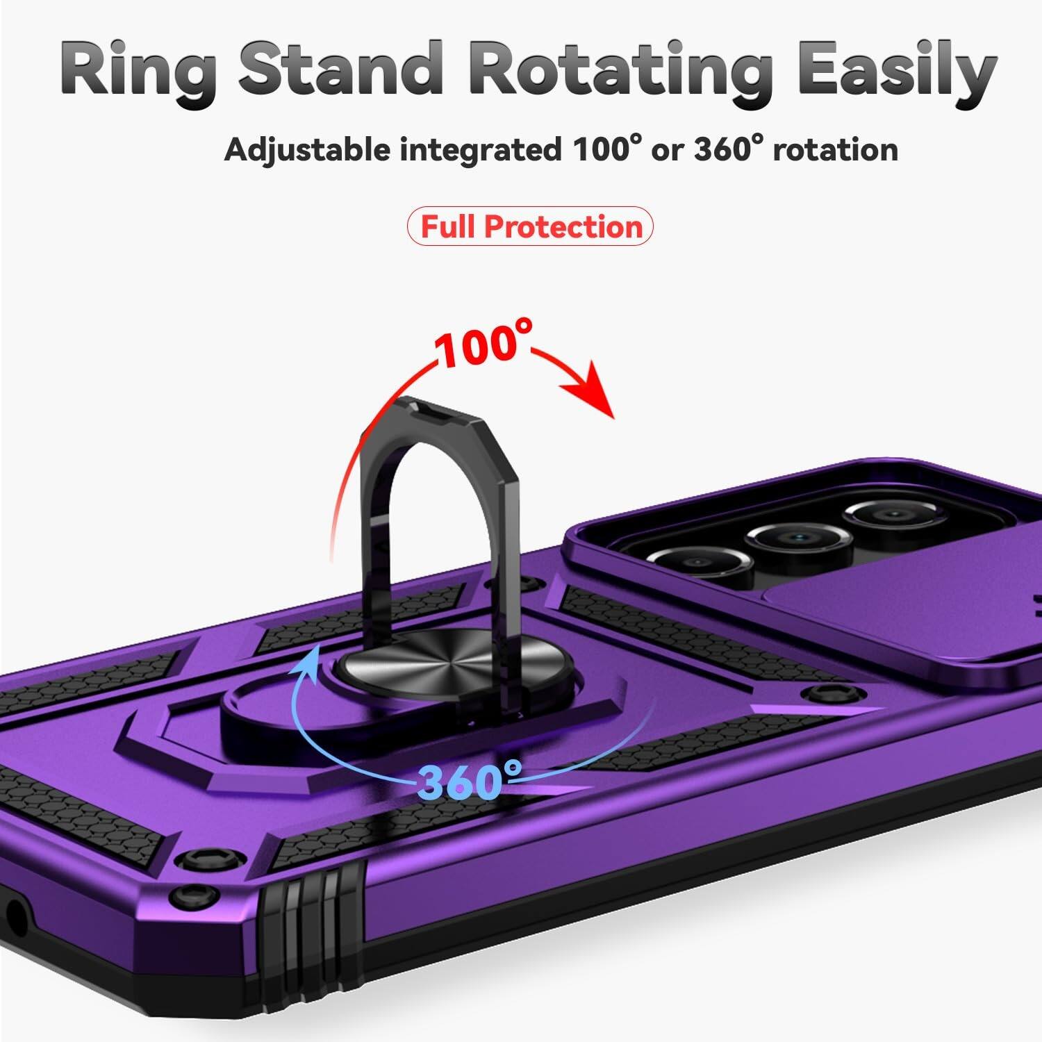 Ring Stand Rotating Easily  
Adjustable integrated 100° or 360° rotation  
Full Protection
