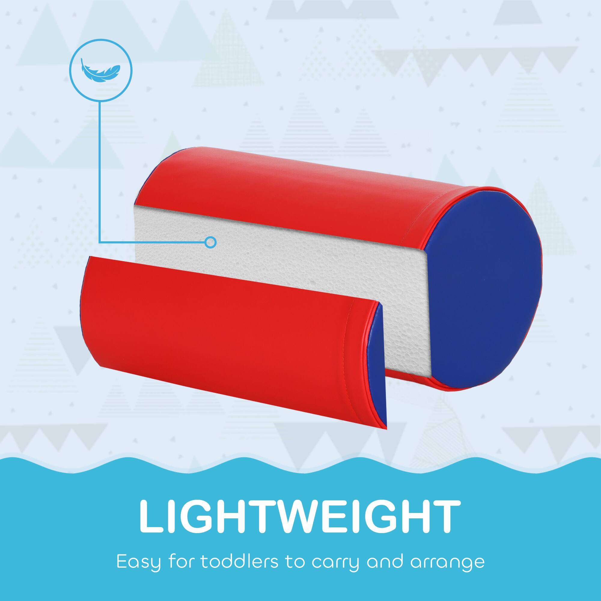 LIGHTWEIGHT  
Easy for toddlers to carry and arrange