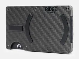 The Ridge Wallet - Carbon Fiber MagSafe Wallet - Silver