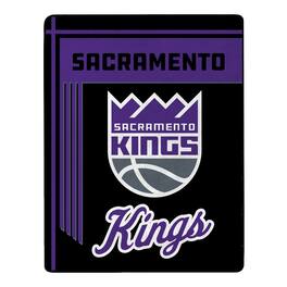 Sweet Home Collection - NBA Sacramento Kings 46" x 60" Microfiber Plush Throw Blanket - Black