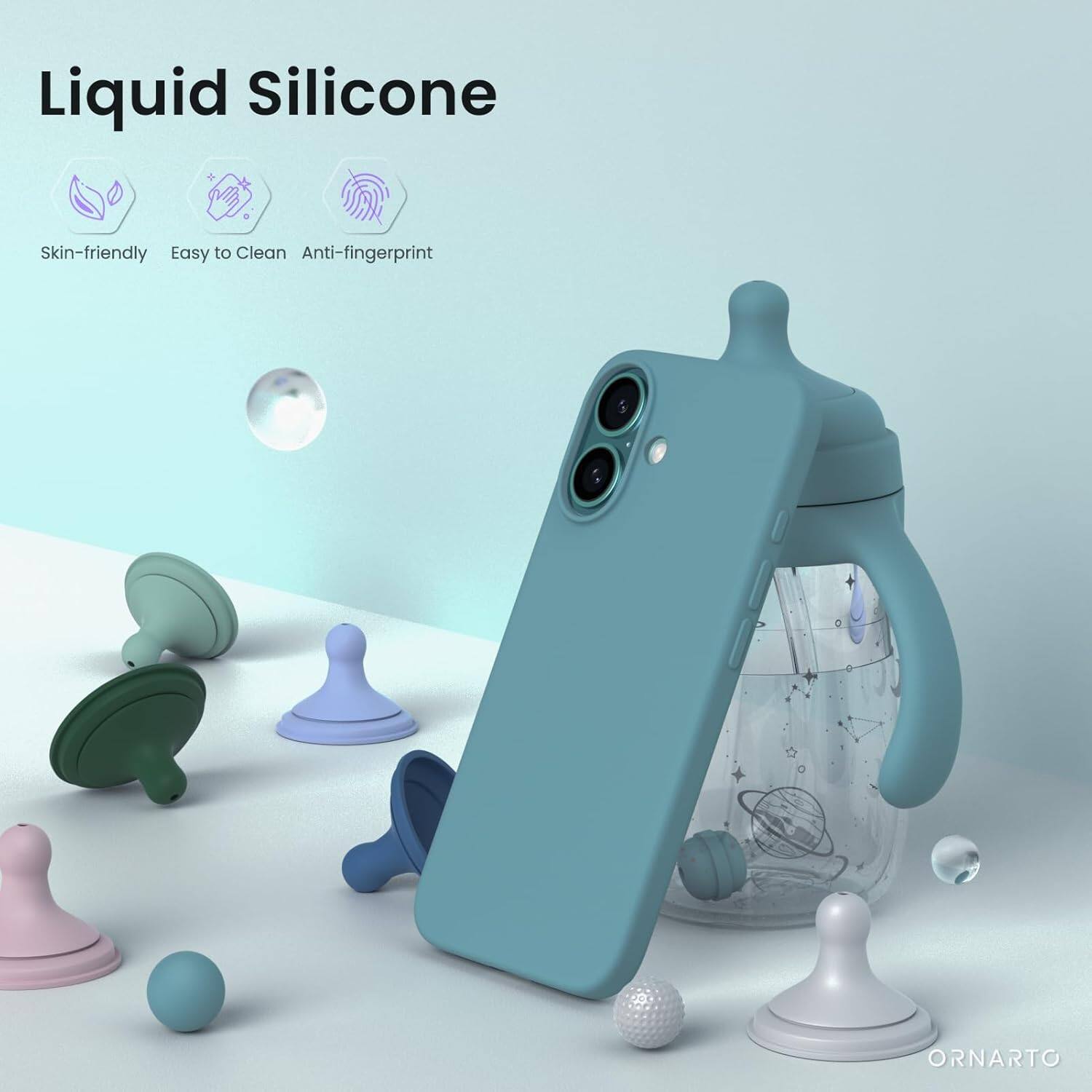 Liquid Silicone Skin-friendly Easy to Clean Anti-fingerprint ORNARTO