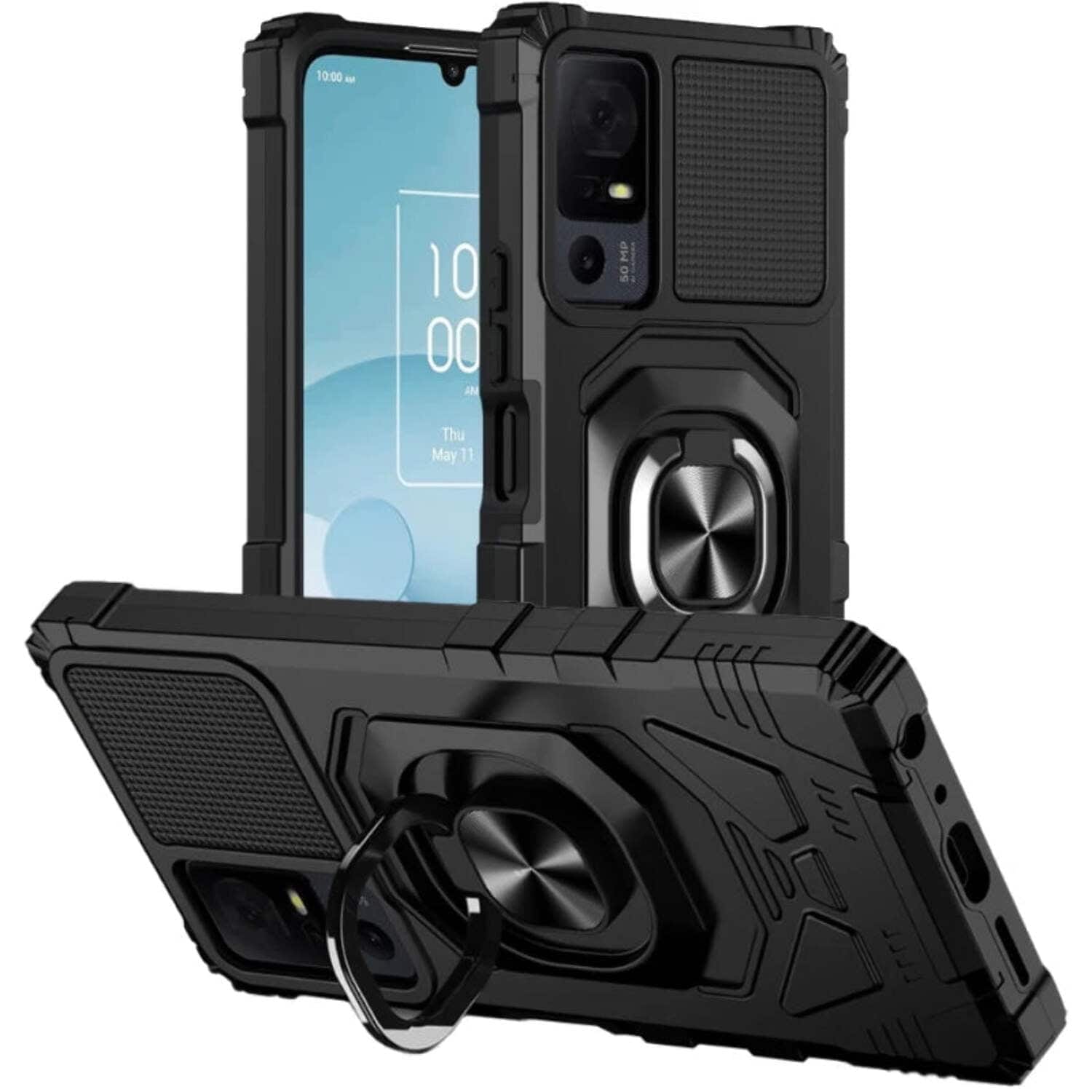 RomeTech - Rome Tech Armor Magnetic Case for TCL 40 XL - Black