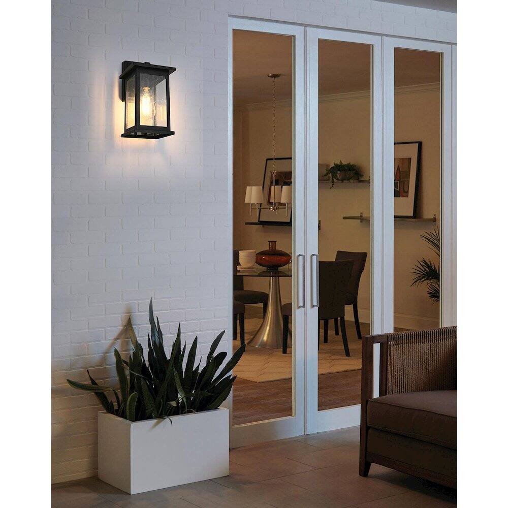 Alt View 4. Elegant Lighting - Ringgold 7 inch Outdoor Pendant in Black - Black.