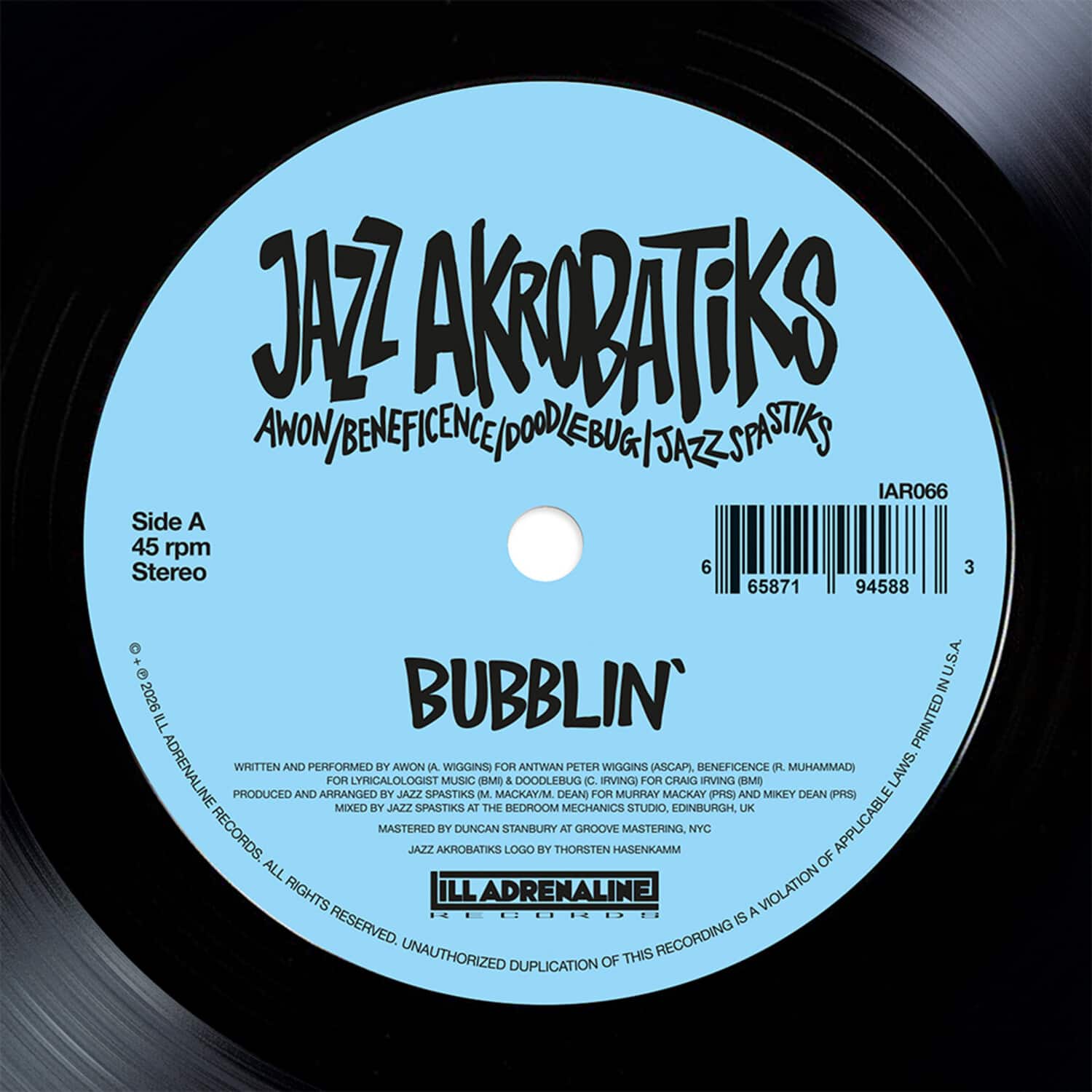 Jazz Akrobatiks - Bubblin'   - 7-INCH SINGLE [7 inch Vinyl Disc] price history on PriceWatchPro