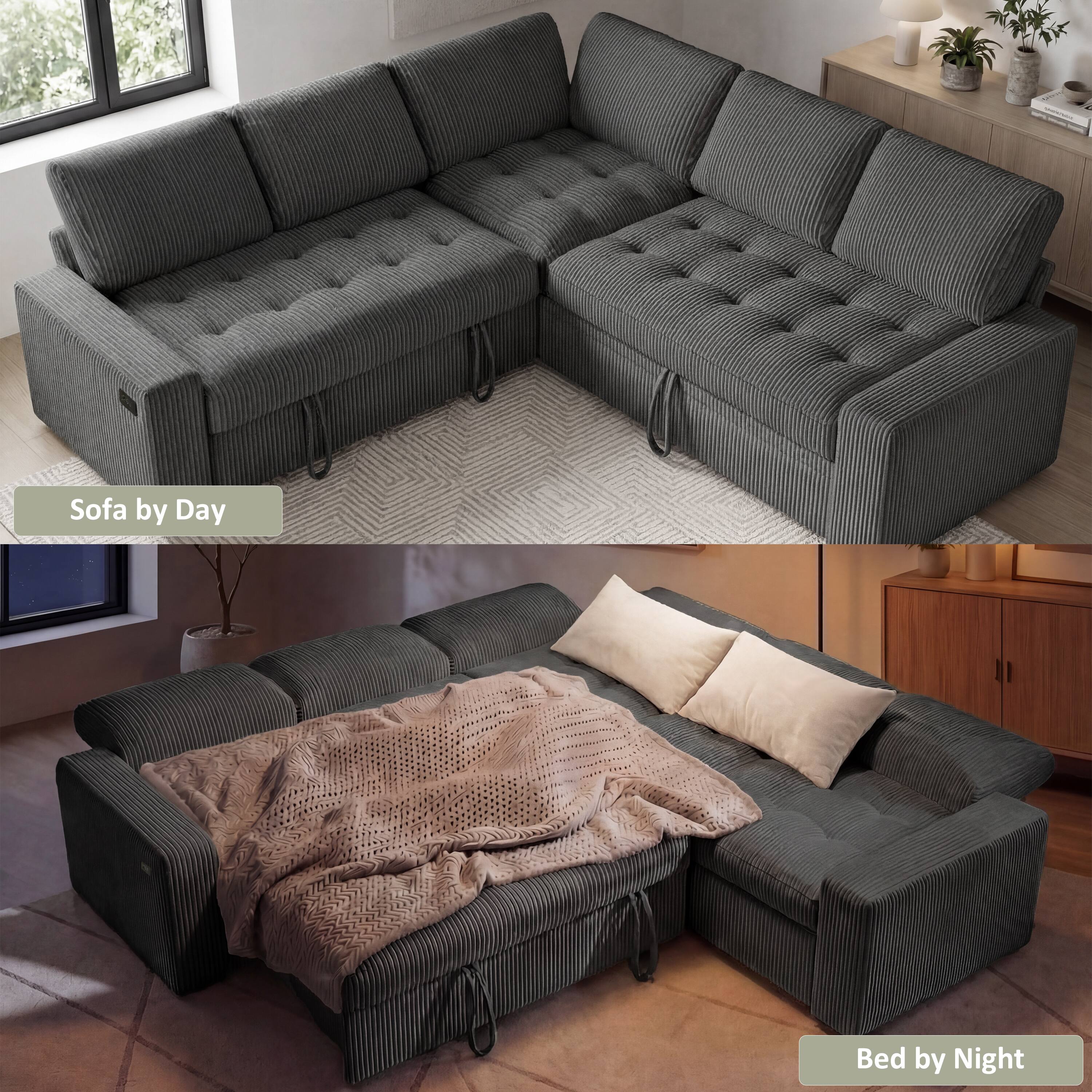 Sofa by Day  
Bed by Night