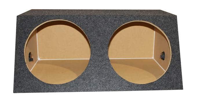 QPower - QSMBASS15 Dual 15" Carpet Subwoofer Sub Box Sealed Speaker Enclosure
