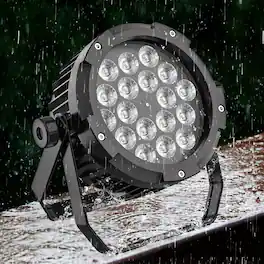 UKing - 270W Party Light Waterproof RGBWA UV 18LED Par Light DMX Stage Lighting Outdoor