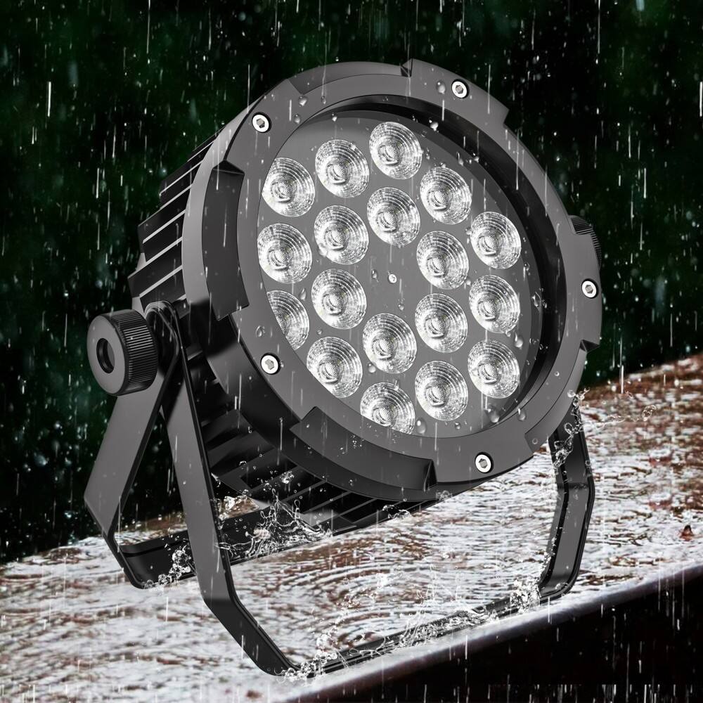Front. UKing - 270W Party Light Waterproof RGBWA UV 18LED Par Light DMX Stage Lighting Outdoor.