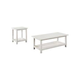 Coaster Co. of America - Payne 2-piece Coffee and End Table Set Distressed - White