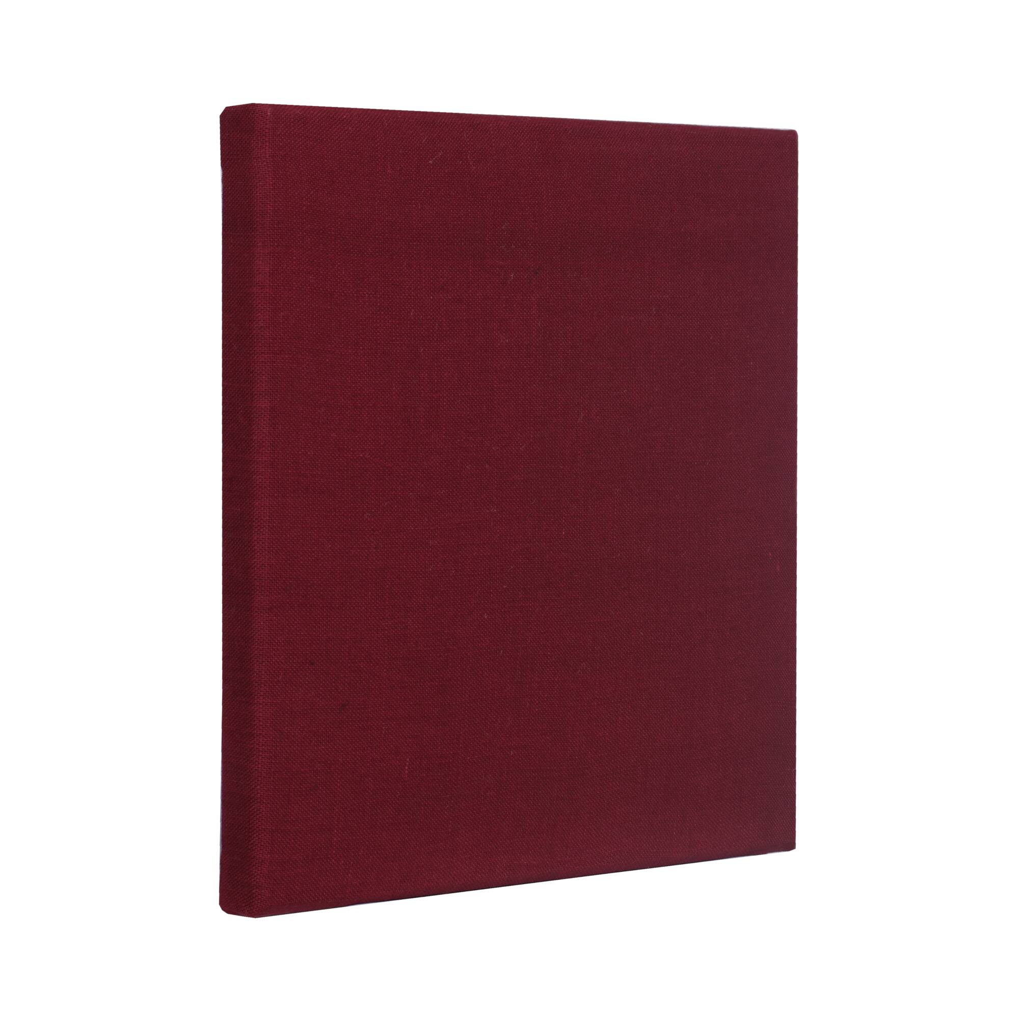 Angle. ATS Acoustics - Sound Absorbing Acoustic Panel 24" x 24" x 2" Beveled Edge - Burgundy.