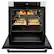 Angle. ZLINE - ZLINE 30 in. Autograph Wall Oven w/ Air Fry in Satin Steel w/ White Black Accents - Satin Stainless Steel.