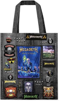 PopMarket - Megadeth - Rocksax - Megadeth - Battle Bag - 16 X 16 Soft Polyester Bag with Web Handles - Multicolor