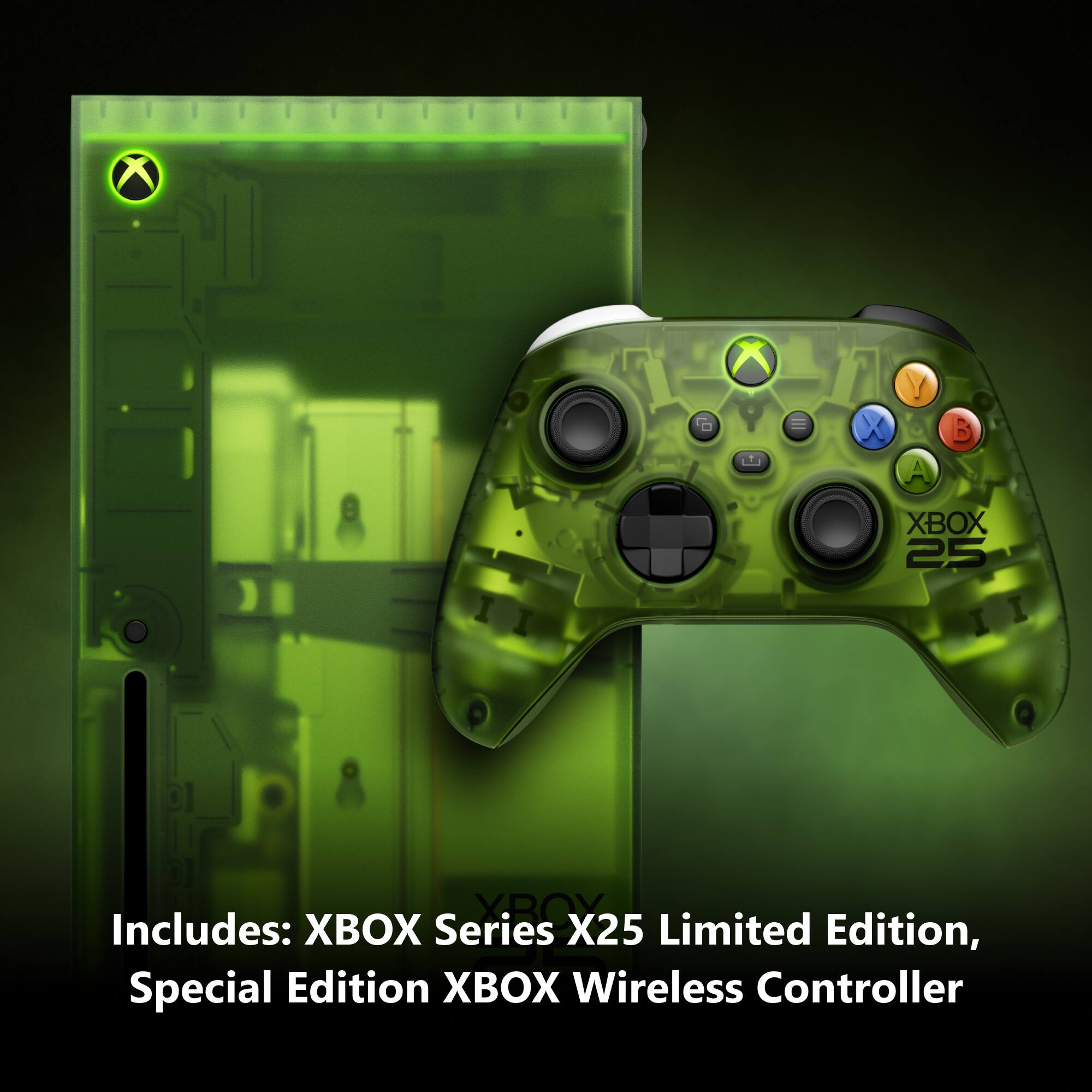 X
E
Y A
B
XBOX 25
XBOX Series X25 Limited Edition, Special Edition XBOX Wireless Controller