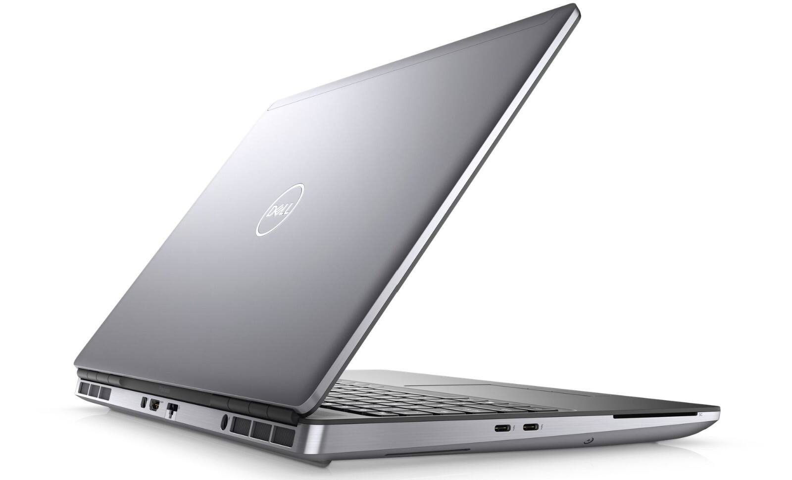 Left. Dell - Precision 7560 Laptop PC | Intel i9-11950H | 32GB RAM | 1TB NVMe | Win 11 Pro | Touchscreen  | Backlit KB - Silver.