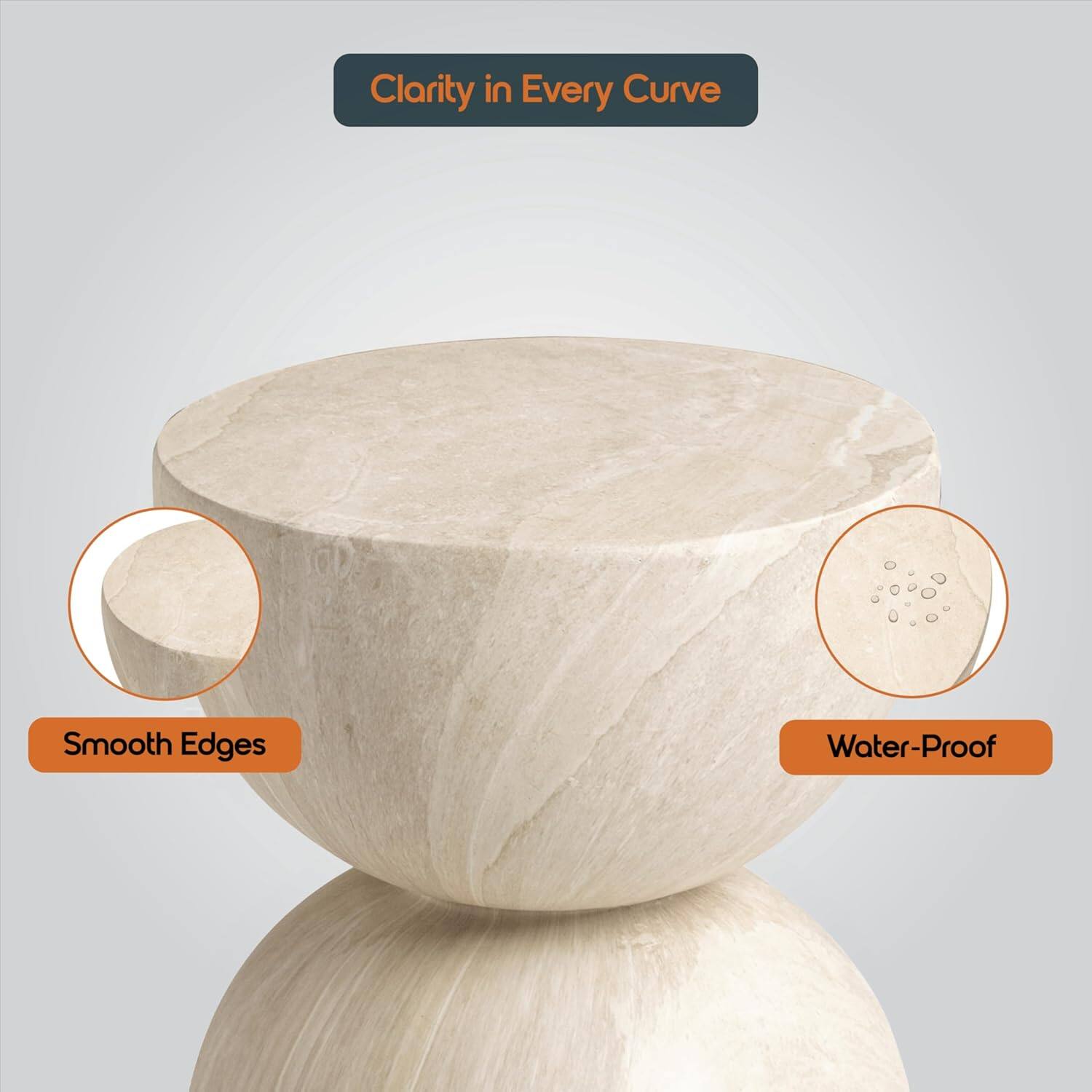 Clarity in Every Curve  
Smooth Edges  
Water-Proof