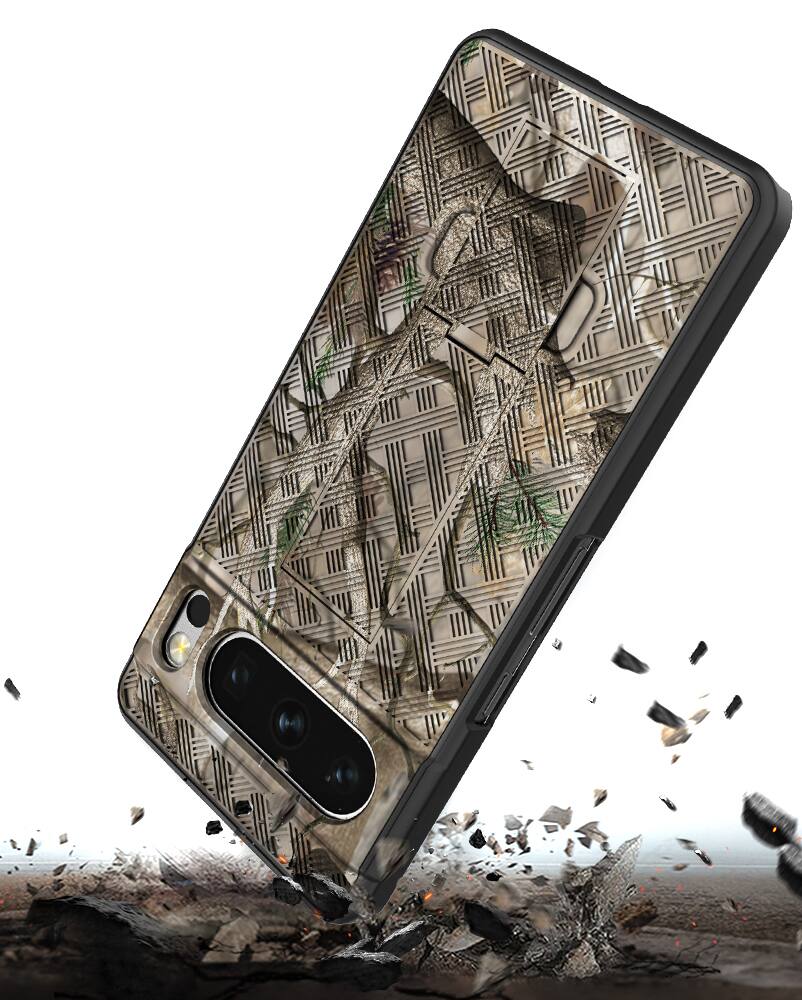 Alt View 5. Nakedcellphone - Combo for Google Pixel 8 Pro - Slim Case and Belt Clip Holster - Camo.