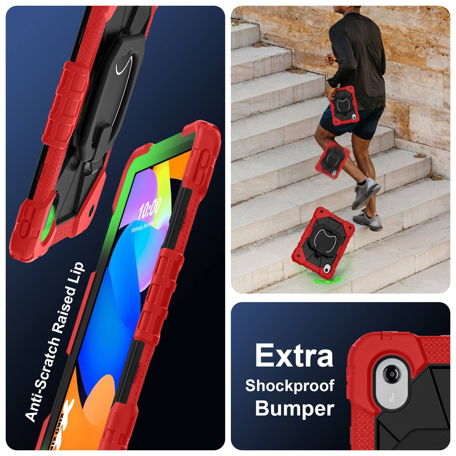 Lip Raised Anti-Scratch  
10:00 Karresay  
Extra Shockproof Bumper
