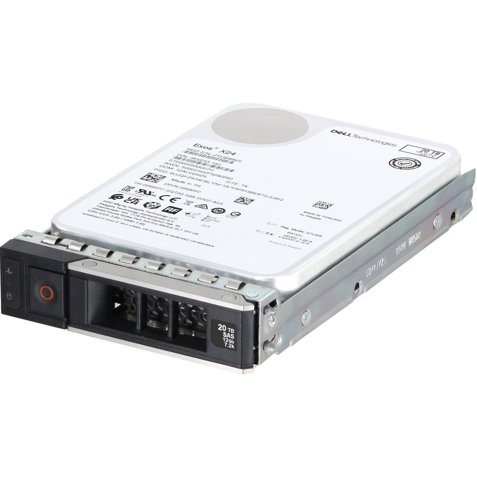 Dell Technologies  
Exos X14  
20 TB  
12G SAS  
7.2k  
Made in Thailand  
Model: 2.5" SAS HDD  
Part Number: 2.5" SAS HDD  
Serial Number: 2.5" SAS HDD  
Capacity: 20 TB  
Interface: 12G SAS  
RPM: 7.2k  
Dimensions: 2.5"  
Weight: 0.8 kg  
Power: 12V 1.0A  
Temperature: -5°C to 55°C  
Humidity: 5% to 95% non-condensing  
Altitude: 0 to 12,000 ft  
Vibration: 2G  
Shock: 1500G  
Certifications: CE, FCC, RoHS  
Warranty: 5 years  
Product of Thailand  
www.dell.com