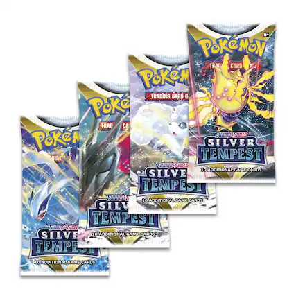 6+ Pokémon Trading Card Game Sword & Shield Silver Tempest 10 Additional Game Cards