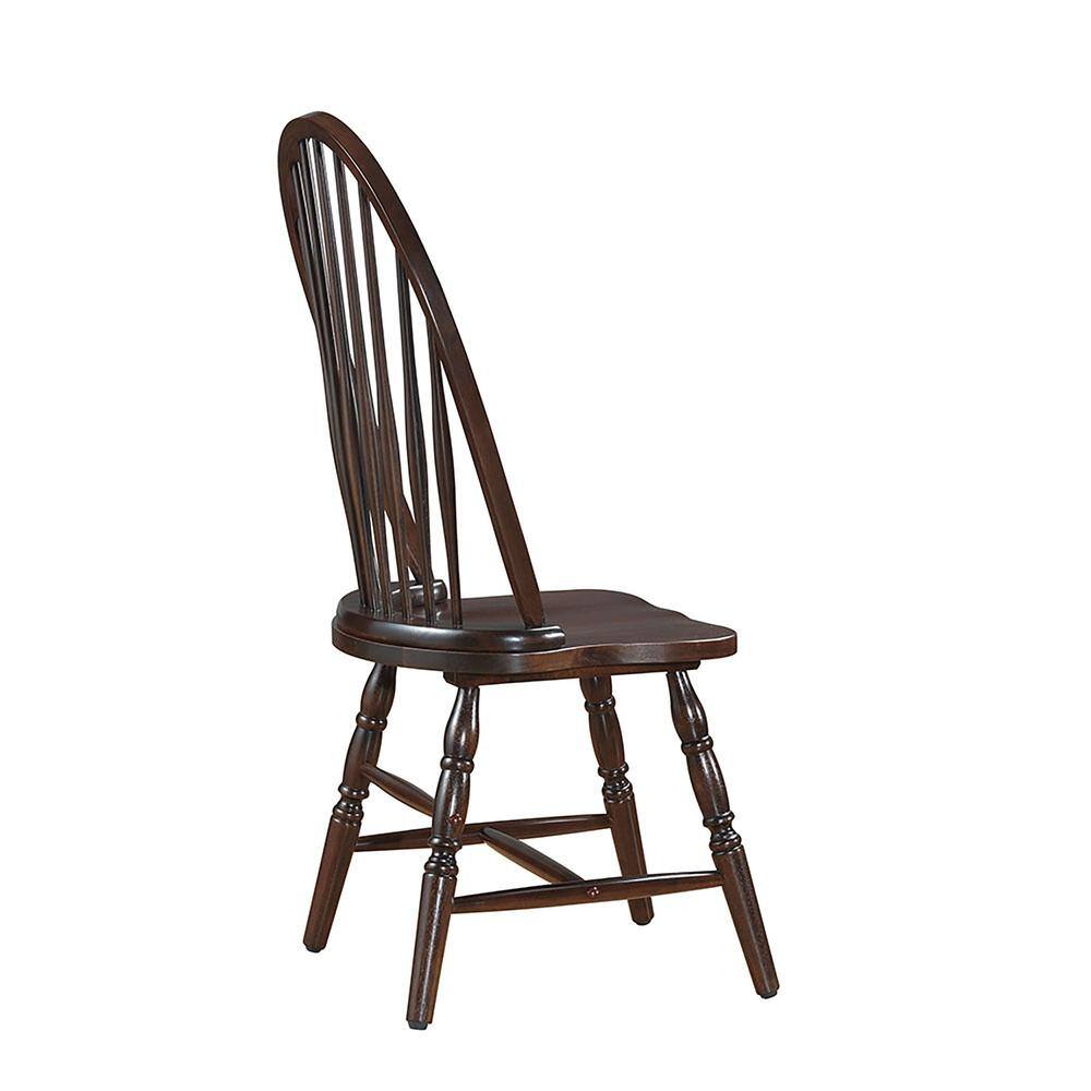 Alt View 1. Carolina Chair & Table - Windsor Dining Chair - Espresso - Brown.