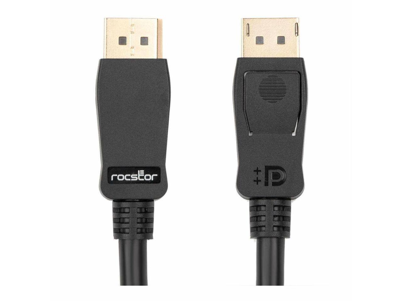 Alt View 1. Rocstor - DISPLAYPORT 1.4 CABLE - 10FT (3M).