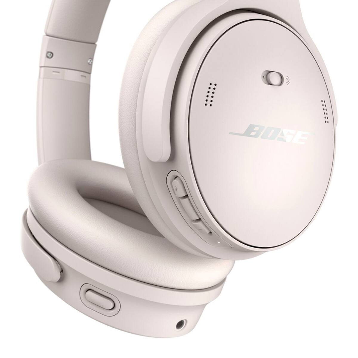 Alt View 9. Bose - Bose QuietComfort Wireless Noise Cancelling Over-Ear Headphones White Smoke.
