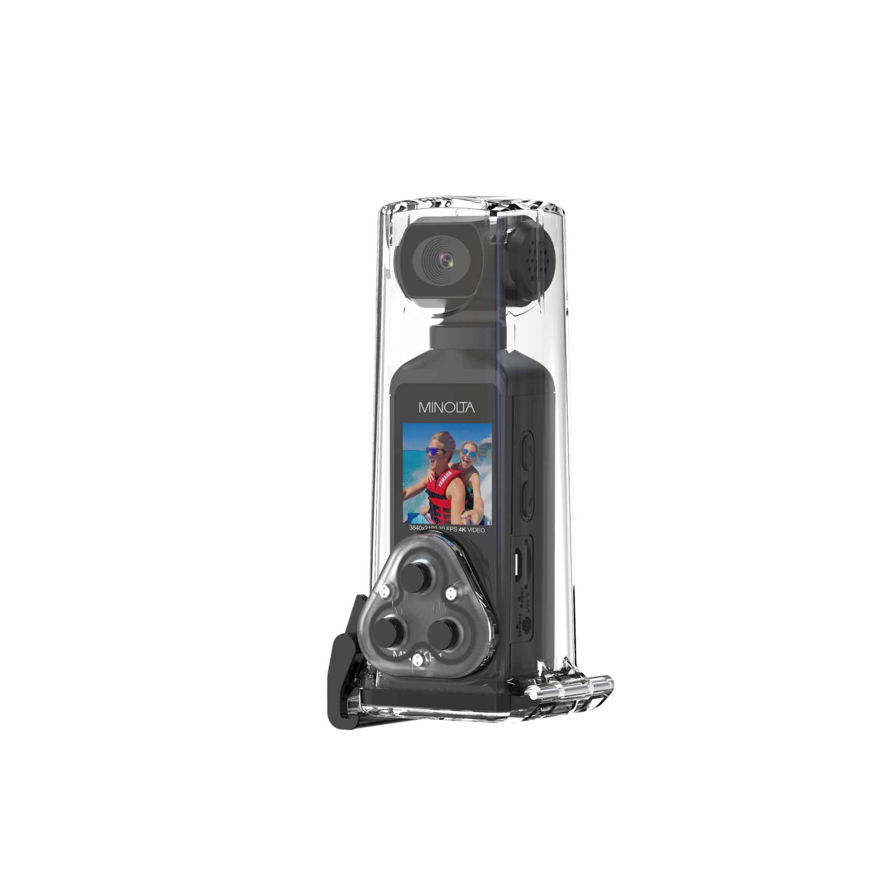 Alt View 2. Minolta - MN4KP1 4K Video 16.0-Megapixel Waterproof Camcorder Bundle - Black.