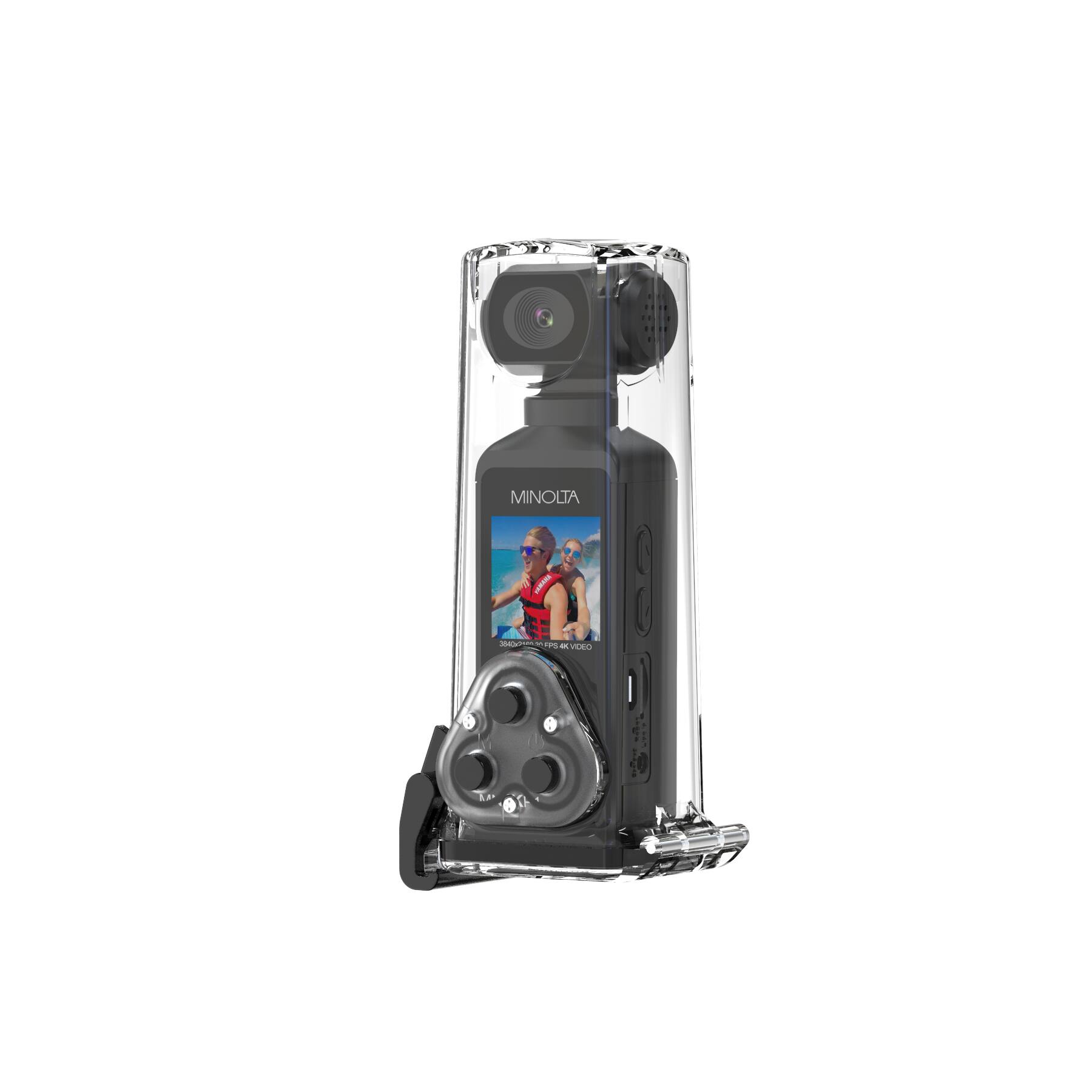 Alt View 2. Minolta - MN4KP1 4K Video 16.0-Megapixel Waterproof Camcorder Bundle - Black.