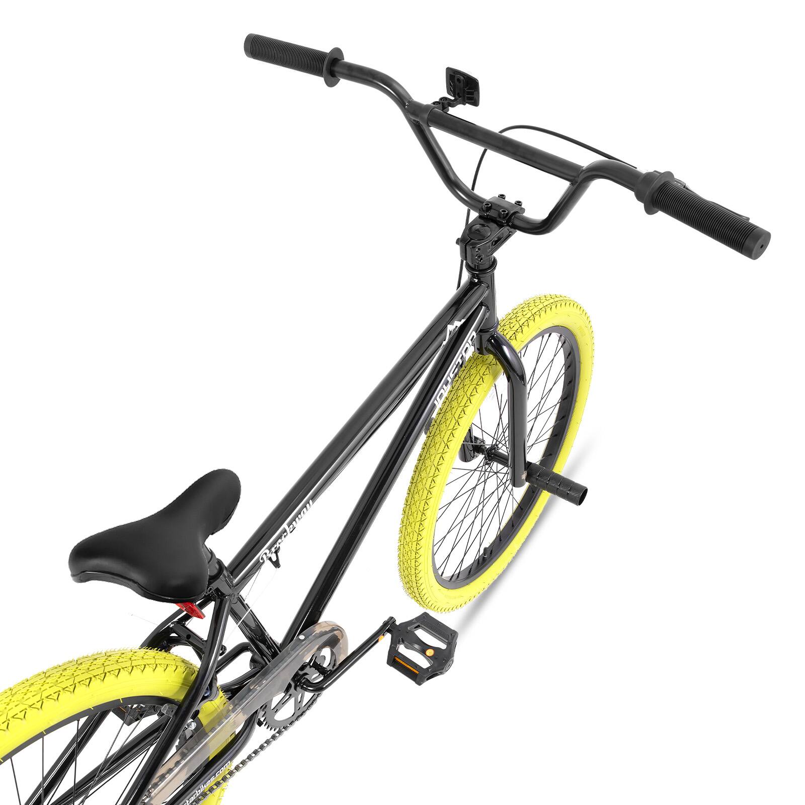 Alt View 2. JOYSTAR - JOYSTAR Brockway Freestyle Kids BMX Bike 24" Kids Bicycles for Ages 9-12, Girls Boys Beginner-Level Riders 2 Pegs Yellow - Yellow.