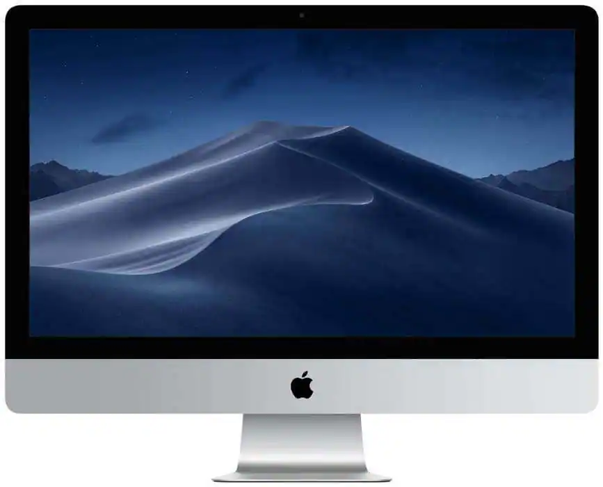 Front. Apple - iMac 27-Inch "Core i5" 3.1 (5K, 2019) 8GB - 1TB FUSION - Silver.