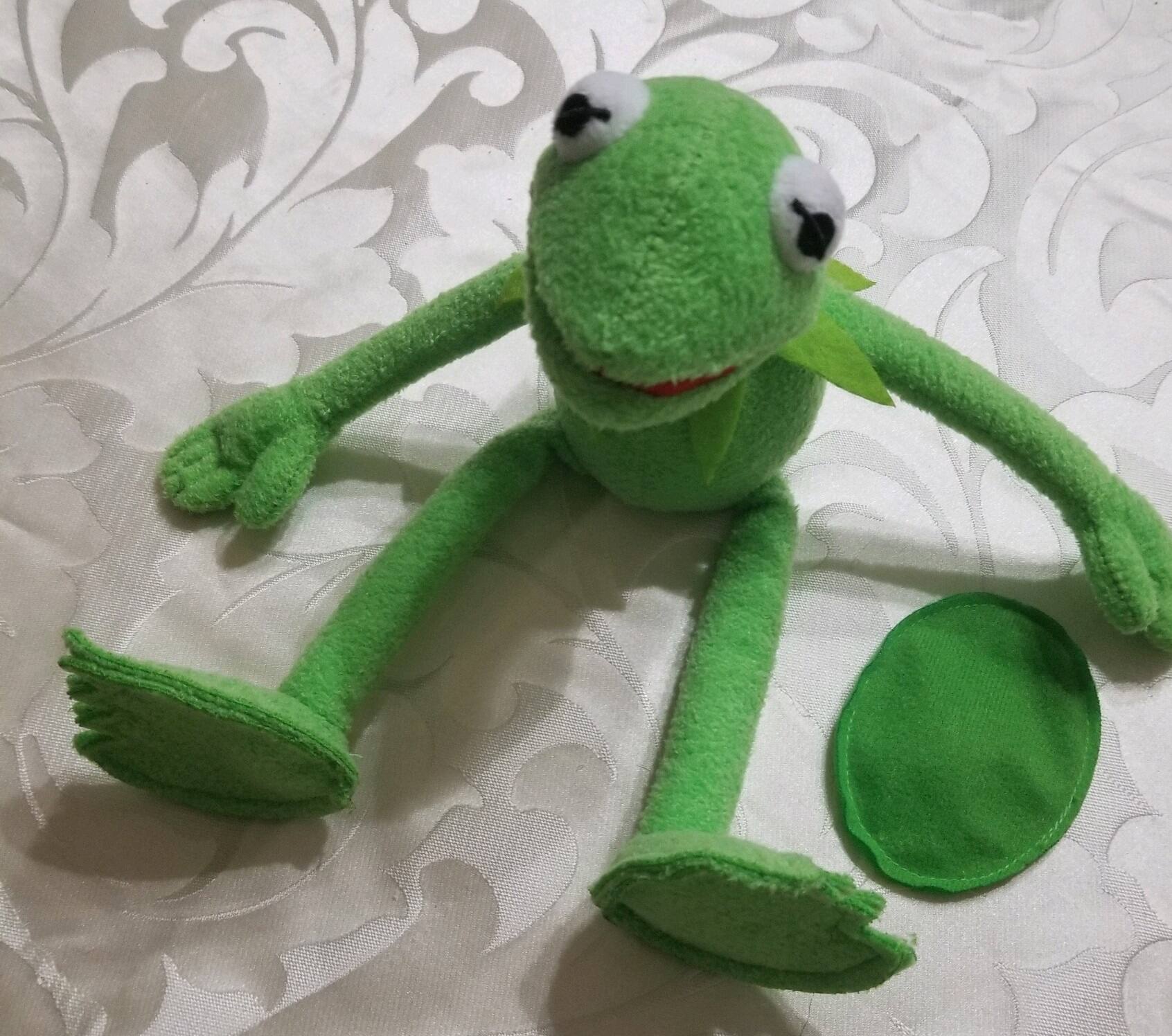 Back. Prince Toys - Kermit The Frog Inspired Plush Magnetic Shoulder Riding Pal.