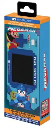 MY ARCADE
OFFICIALLY LICENSED
Sous Licence Officielle
MEGAMAN
Volume 8
PIXEL POCKET PRO
6 GAMES INCLUDED
6 JEUX INCLUS
PORTABLE GAMING SYSTEM
SYSTÈME DE JEU PORTATIF
COLLECT THEM ALL!