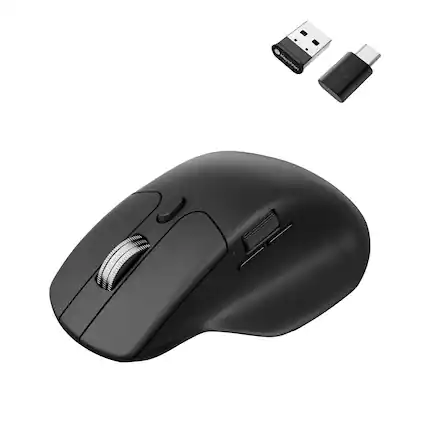 Front. PO3TICJUNKI3 - M6 Silent Gaming Mouse 1000hz Polling 4ghz Pixart Optical Sensor Up To Lightweightlinux - Black.