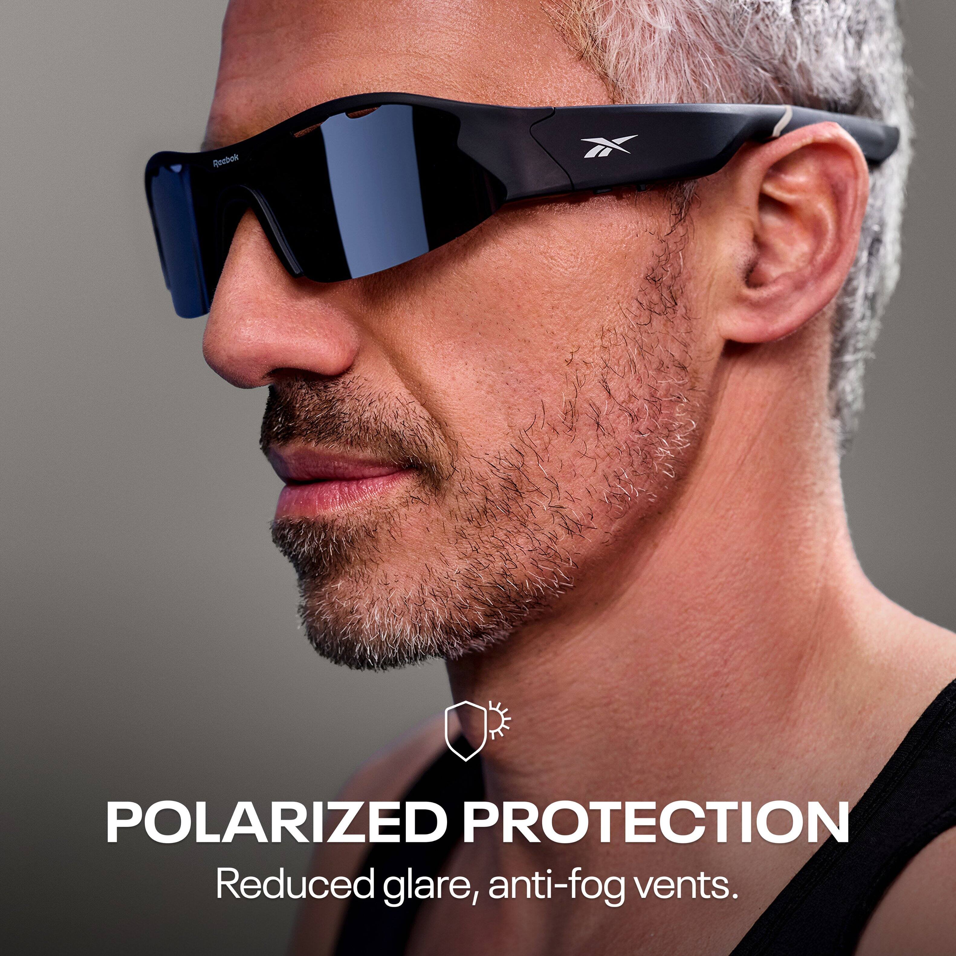 POLARIZED PROTECTION  
Reduced glare, anti-fog vents.