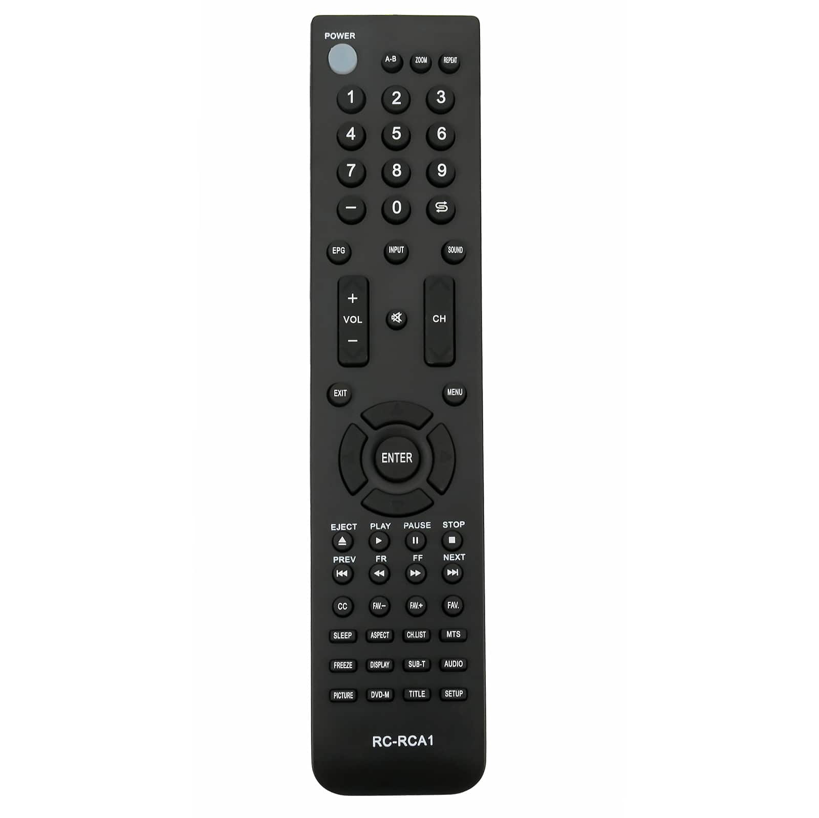 ALLIMITY - Replacement Remote Control RE20QP28 RE20QP80, Fit for RCA Television WD11392 WD11442 WD11452 WD12101 WD12021 WD12143 - Black