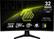 The text on the image is grouped and corrected as follows:
"NITE 32 WQHD 2560 X 1440 1500R AB MSI MAG ARSENAL GAMING VESA CERTIFIED RAPID 05 ms VA 180 Hz GTG DisplayHDR msi."