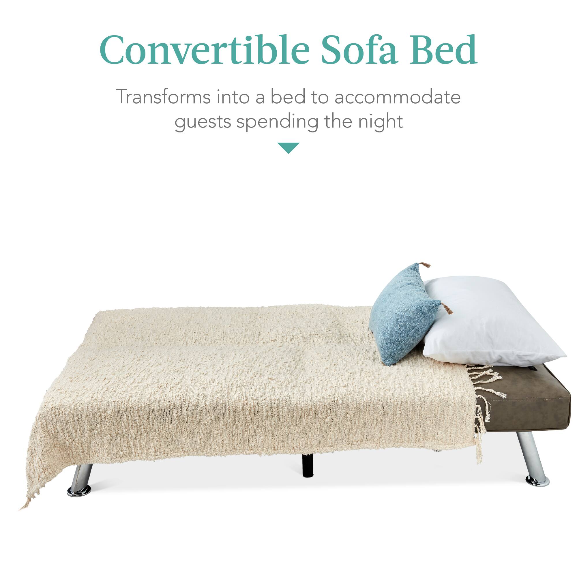 Convertible Sofa Bed  
Transforms into a bed to accommodate guests spending the night