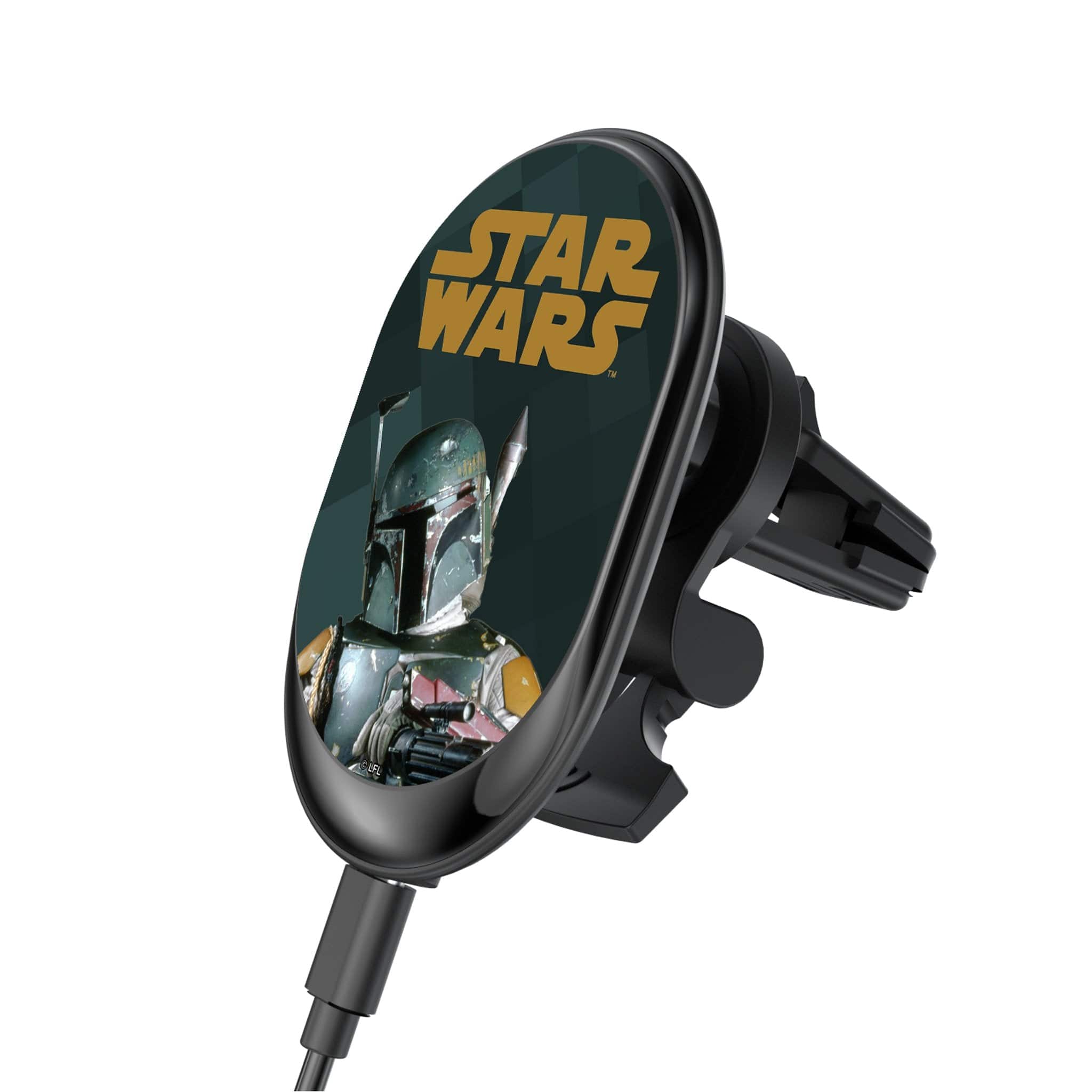 Keyscaper - Star Wars: The Empire Strikes Back Color Block Wireless Mag Car Charger - Boba Fett