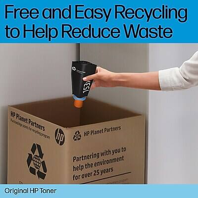 Free and Easy Recycling to Help Reduce Waste

HP Planet Partners
Partnering with you to help the environment for over 25 years

Original HP Toner