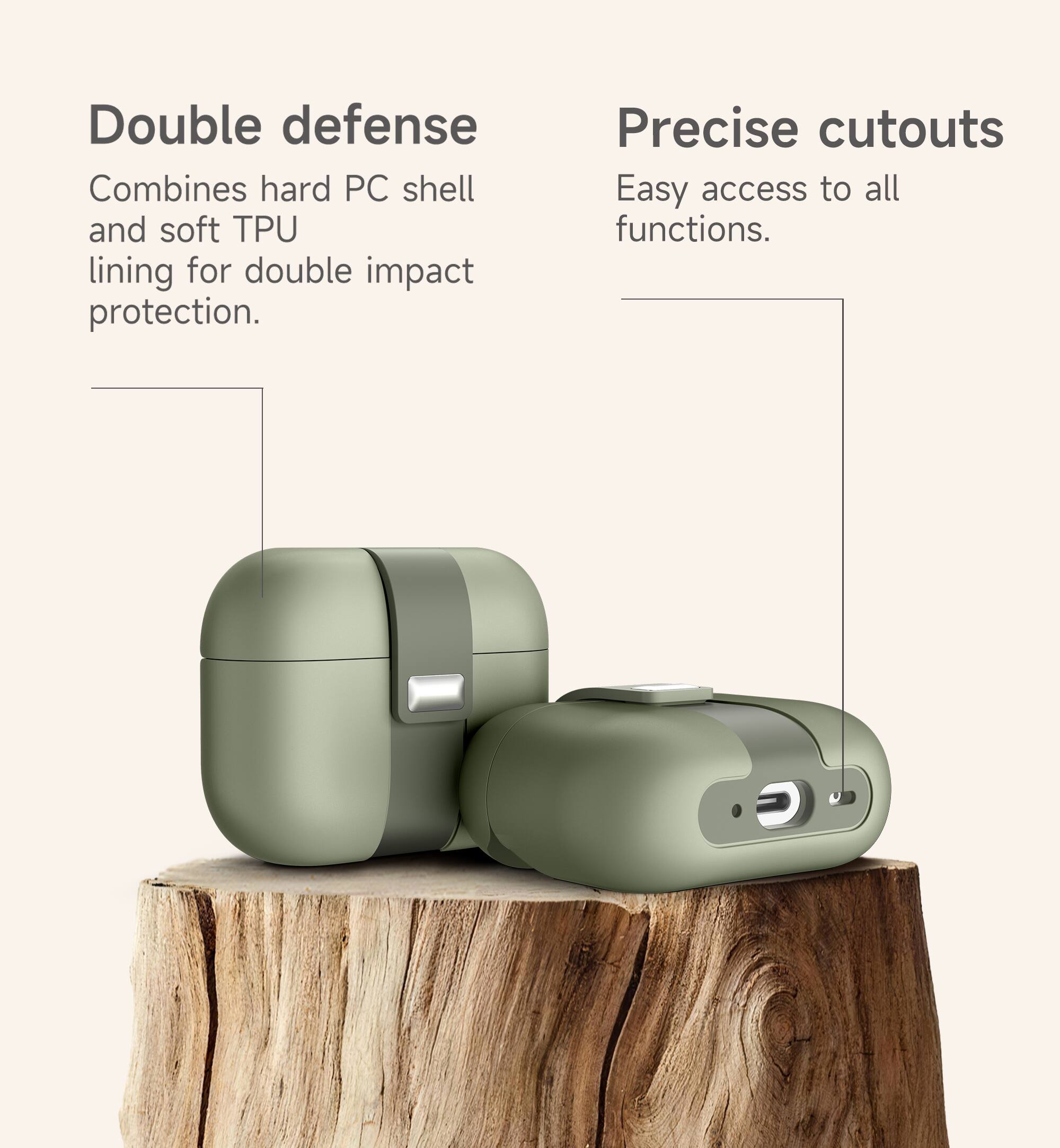 Double defense  
Combines hard PC shell and soft TPU lining for double impact protection.  

Precise cutouts  
Easy access to all functions.
