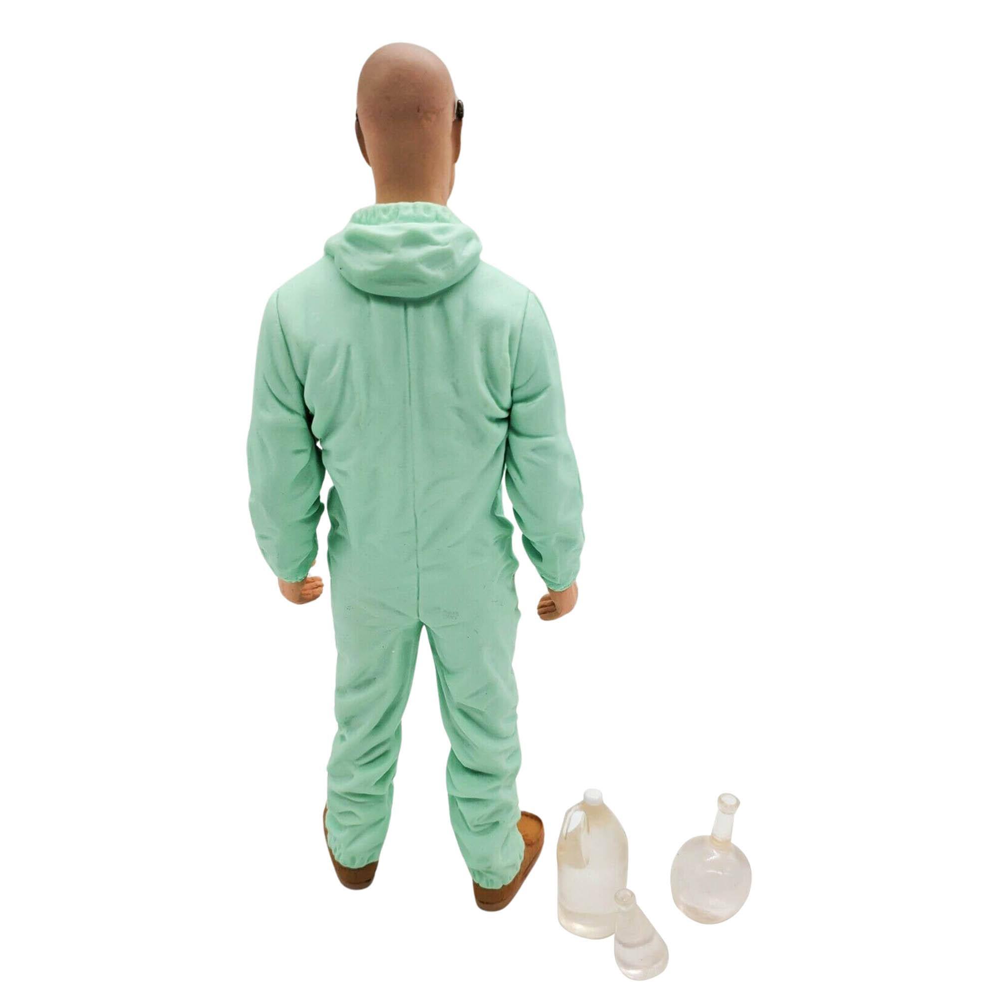 Alt View 10. Mezco Toyz - Breaking Bad Px Exclusive Blue Hazmat Walter White Figure.