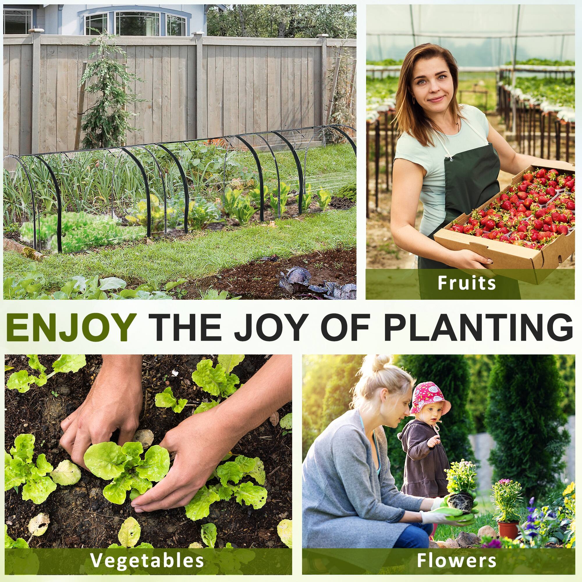 Fruits  
ENJOY THE JOY OF PLANTING  
Vegetables  
Flowers