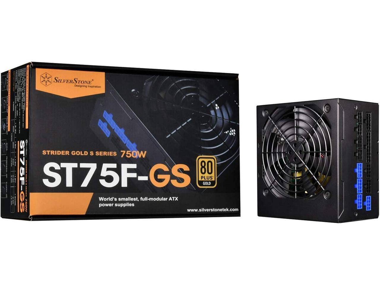 SILVERSTONE  
Designing inspiration  

STRIDER GOLD S SERIES 750W  
ST75F-GS - ST75F-GS PLUS GOLD  

World's smallest, full-modular ATX GS 750W power supplies  
www.silverstonetek.com