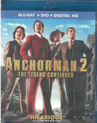 Front. Anchorman 2: The Legend Continues - BLU-RAY.