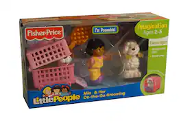 Mattel - Little People Mia & Her On-the-Go Grooming - Multi