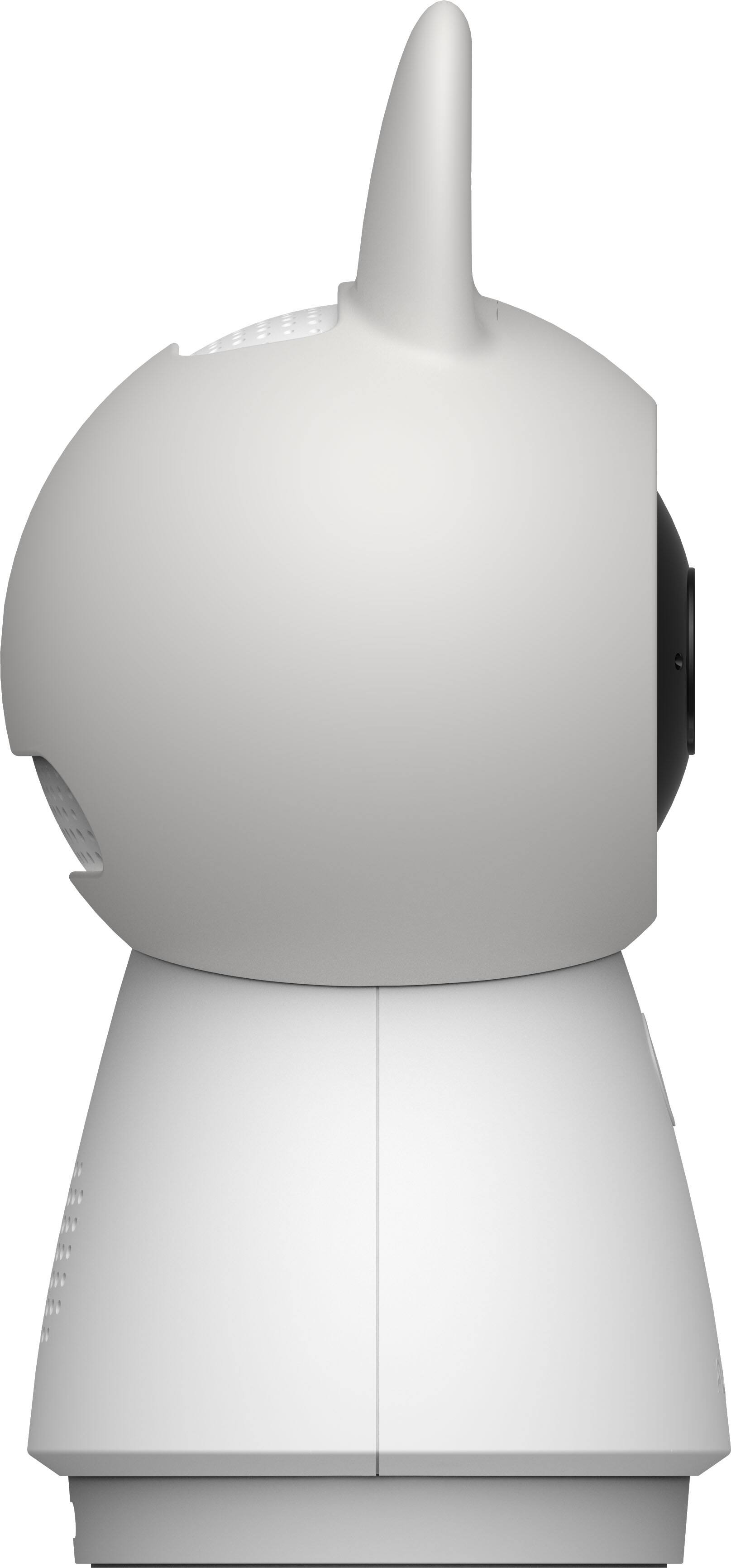 Alt View 4. Aqara - 4K Dual-Lens Camera Hub G350, Indoor Camera 9X Zoom, 360° Pan/Tilt, AI Auto-Tracking, Face/Gesture Rec, 512 GB Storage - White.