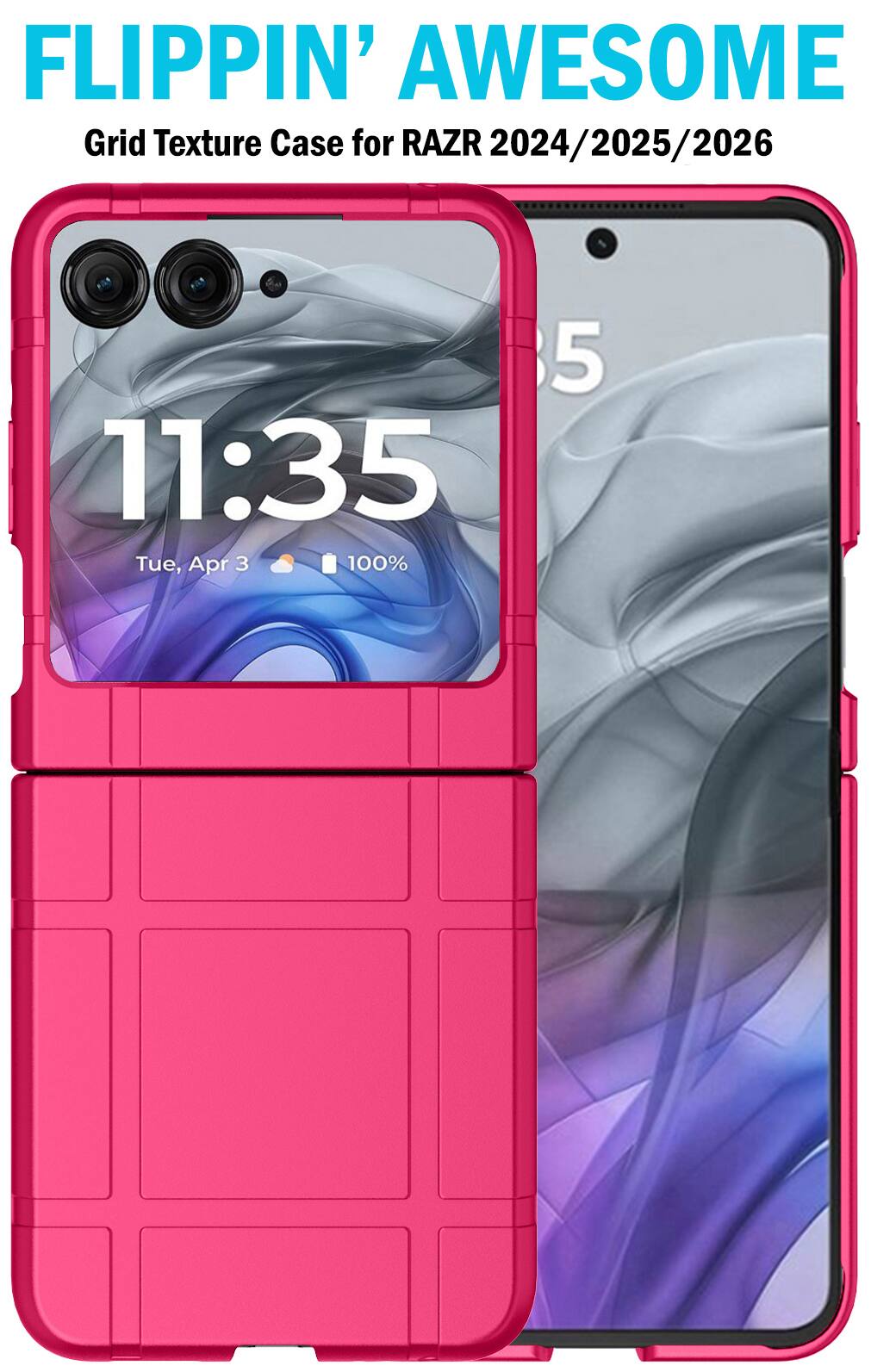 FLIPPIN' AWESOME Grid Texture Case for RAZR 2024/2025/2026

11:35 Tue, Apr 3 100%