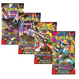 Pokémon - Pokemon ME5 Mega Evolution Pitch Black Art Set | 4 Booster Packs (One of Each Artwork)