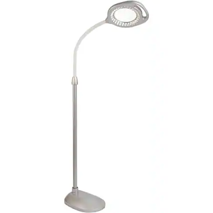 Front. OttLite - OttLite LED Magnifier Floor & Table Light 54.8" Height LED Bulb.